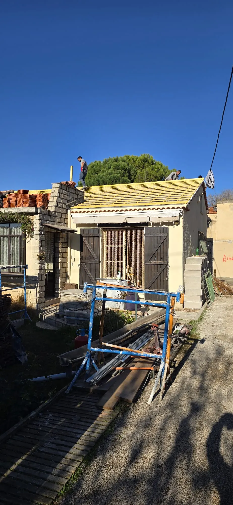 Réfection de toiture de dépendance — chantier SMT Toiture en Gironde