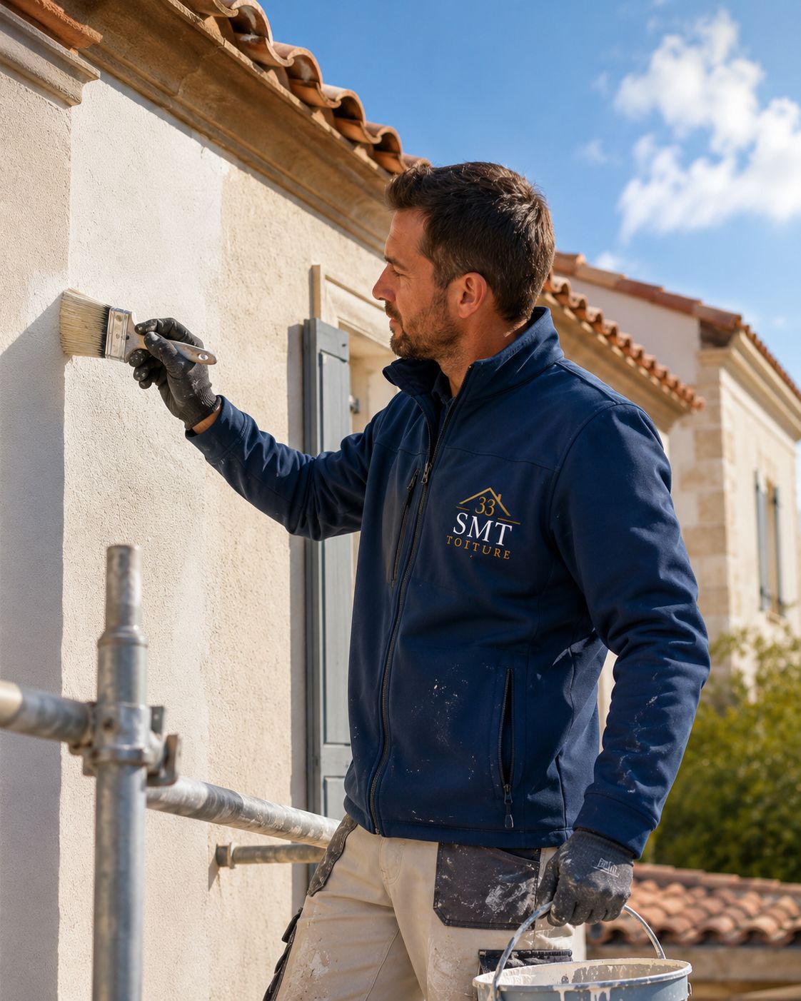 Façade et ravalement réalisés par SMT Toiture